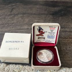 Disney-Sorcerer’s Apprentice  1 Oz. .999% Silver Coin