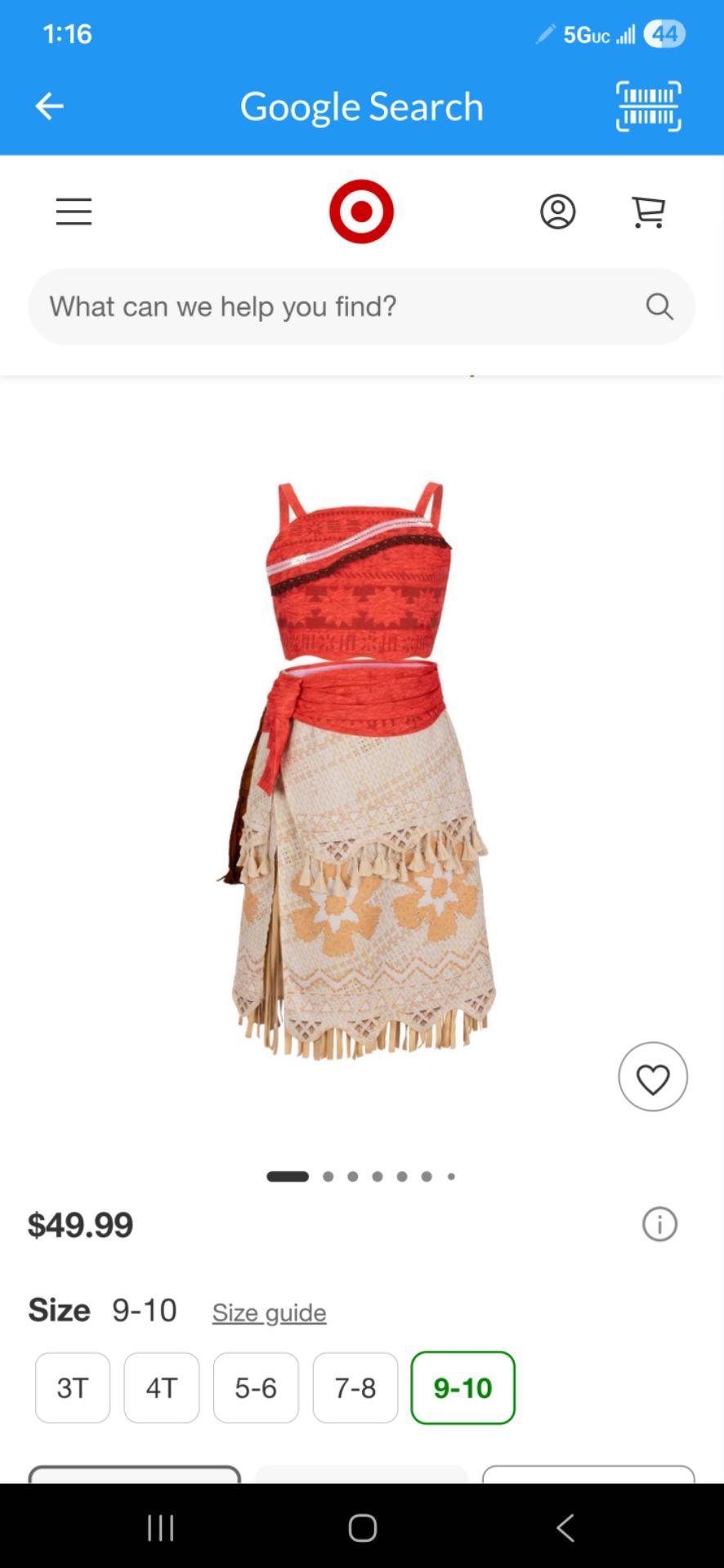 Moana outfit