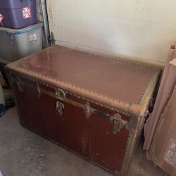 Vintage steamer trunk