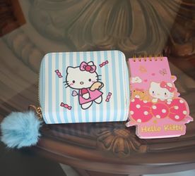  Hello Kitty Gift For Child Wallet & Notebook New