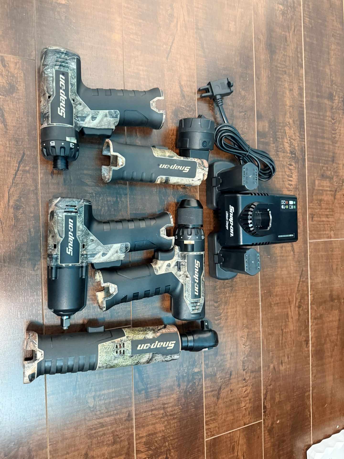 Snap On Cordless Tools And 1/2” Impact Sockets