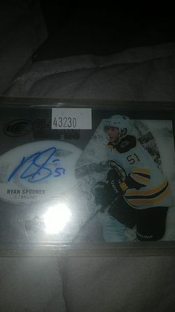 16 17 ud ice glass graphs autograph Ryan spooner