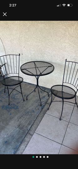 3 PCs Metal Patio Set