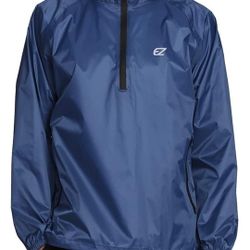 Men's Windbreaker Packable Size L Navy Color 