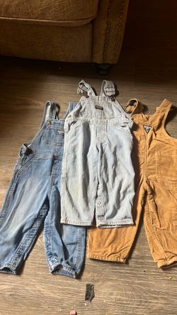 OshKosh Toddler Overalls Bundle of 3
