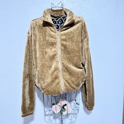 H&M Teddy Jacket  Brown M
