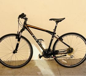 GT transeo 4.0 hybrid bike, Larger aluminum trial triangle design frame, Rims size:700c, fit riders over 5’7”in height,