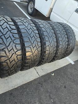 5 used Lt275 65r20  Toyo RT Open Country, LR E, 10 PLY DOT 2023 $350.00