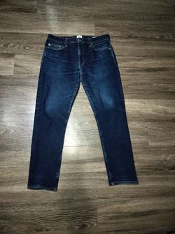 Flint and Tinder Slim Fit Stretch Jeans Mens 33x30 Made in USA Dark Wash Denim