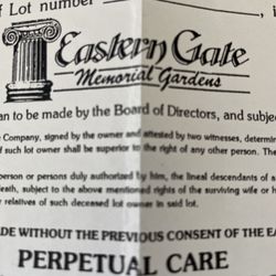 2 Burial Plots For Sale