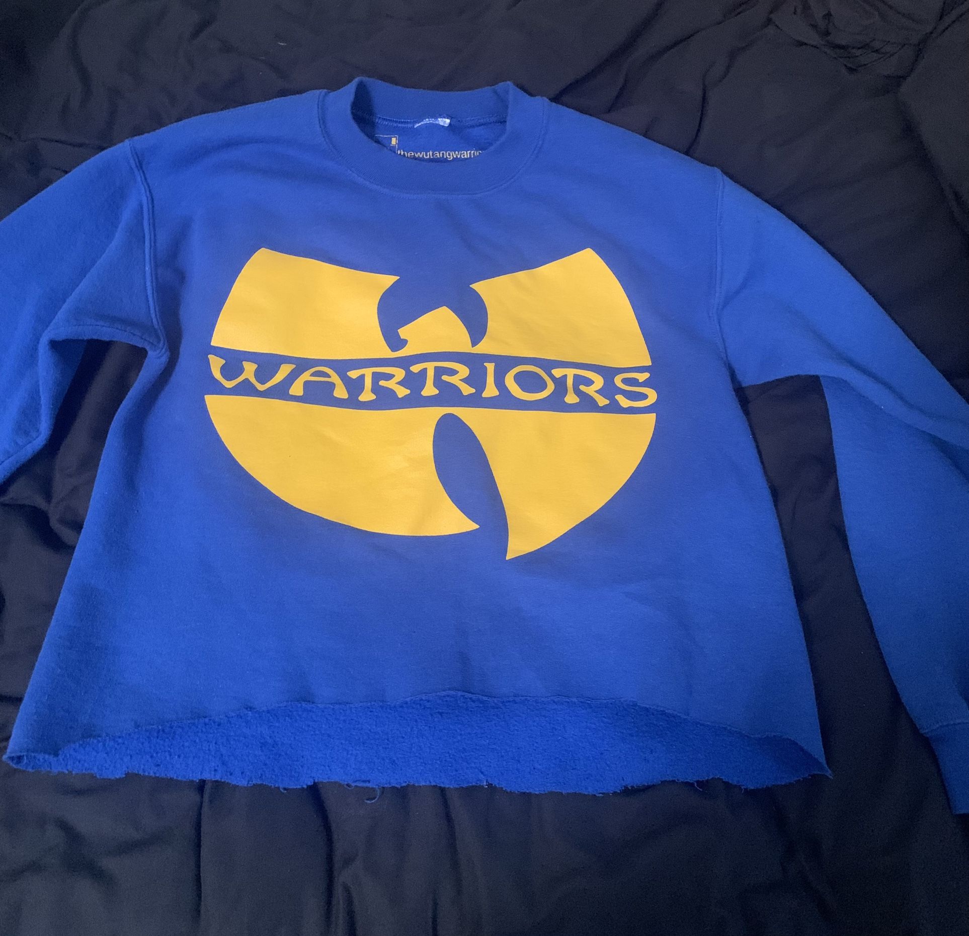 Warriors Crop Sweatshirt Size S