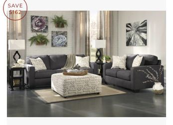 New Charcoal Grey Couch And Loveseat Set! Sofa sectional deals here