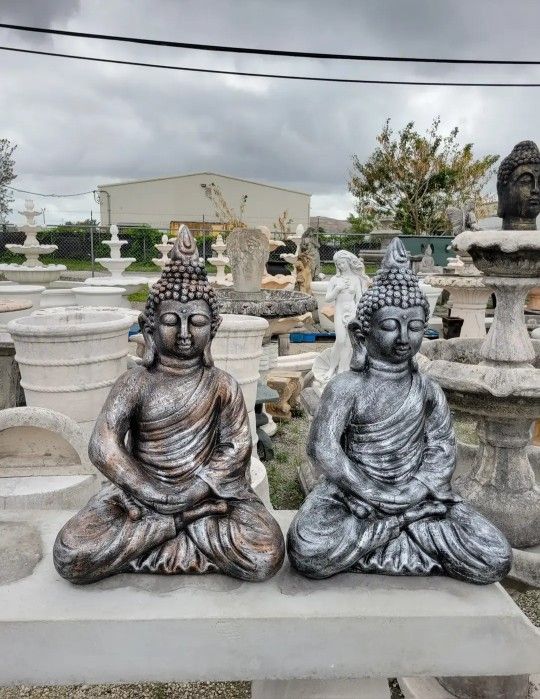 Concrete Buddha Statue / Cement Backyard Patio Garden Buddhas