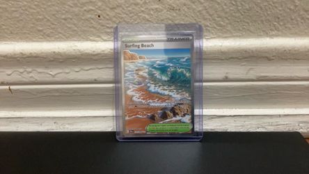 Surfing beach pokemon card