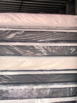 KING MEMORY FOAM MATTRESS SET WHIT BOX SPRING BRAND NEW ✅️ 