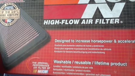 K& N Air filter