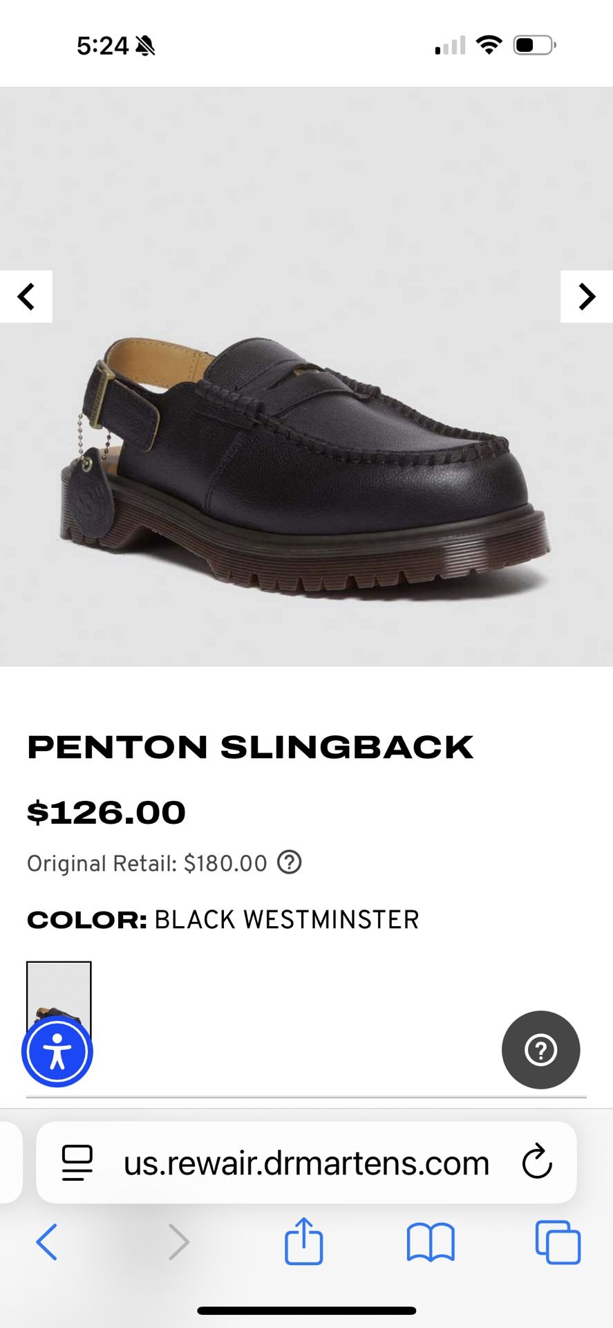 Slingback Dr. Martens
