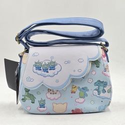 Loungefly Soft Tag Pixar Clouds Characters Shoulder Crossbody Purse 