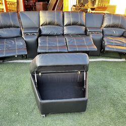 Recliner sofa with ottoman