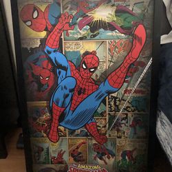 Large Spider-Man Canvas Like Print 