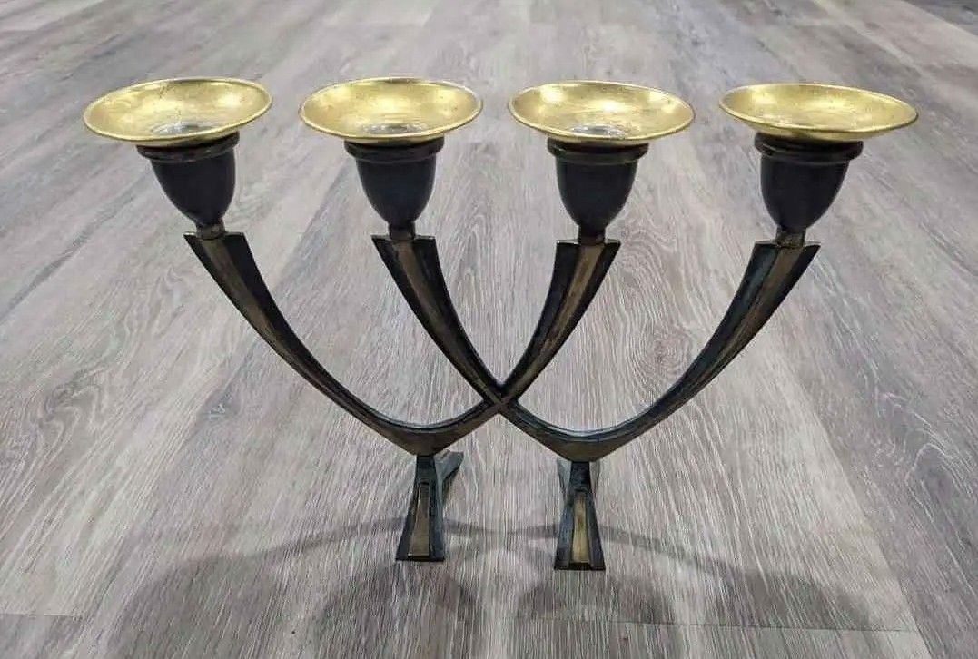 Vintage Brass Candle Holder