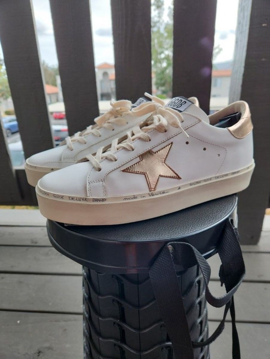Golden Goose Hi Star Rose Gold Size US
