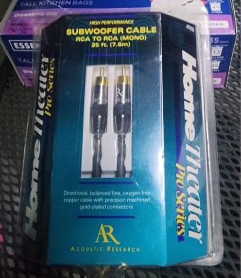 Subwoofer Cable (Mono) 25 Ft.