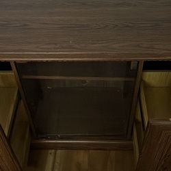 Tv Stand With Glass Door