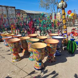 🪷Happy Pots for Happy Plants 🌿Terracota & Talavera Planters+Metal Art🌵