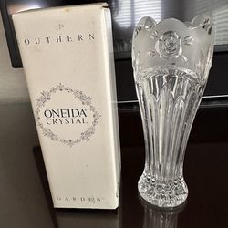 Crystal Vase - Oneida; NEW!