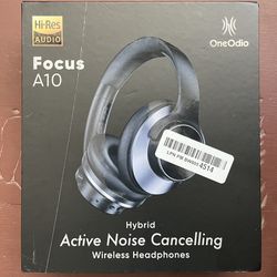 Brand New OneOdio Hybrid Active Noise Cancelling  Bluetooth Headphones Wireless/Wired. Built-in-Mic. For Travel. 