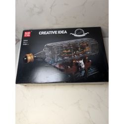 Mould King 10066 Queen Anne's Revenge Ship In Bottle 2488pc Sealed