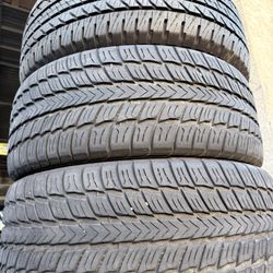  4  Used  285/45/22 GOODYEAR FOTERA HL EDITION AND BRIDGESTONE DUELER TIRES 