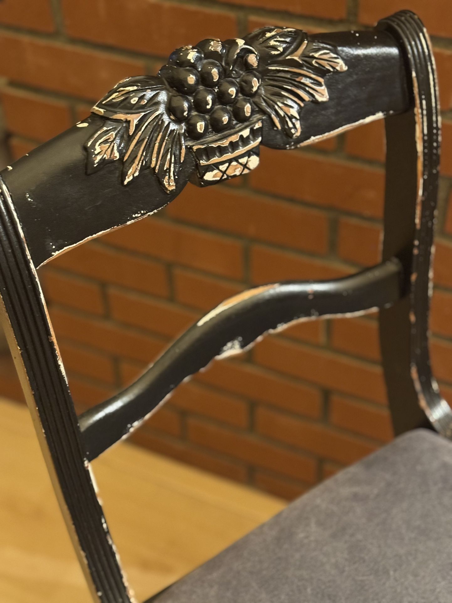 Shabby Chic Black Chair