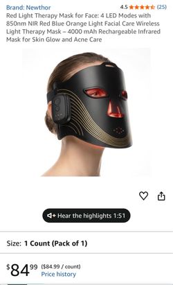 Newthor Red Light Therapy Face Mask