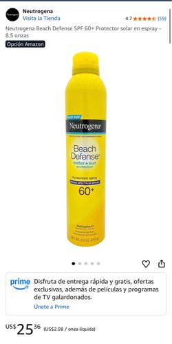 Neutrogena Beach Defense SPF 60+ Sunscreen Spray