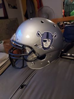 Custom raiders football helmet