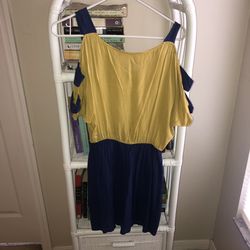 Blue/yellow sundress