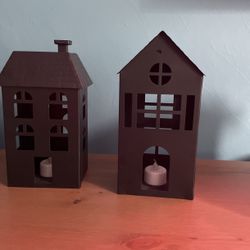 Decorative Houses With Battery Operated Tea Lights