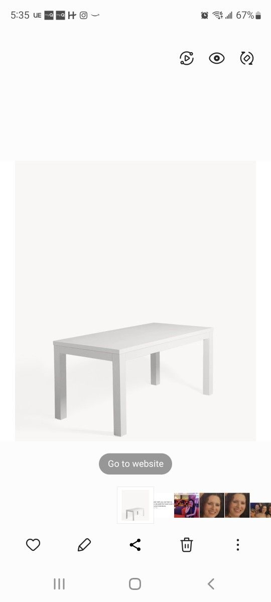 Brand New White Parsons White Desk