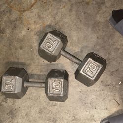 70 Pound Dumbbell Paid 