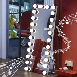 New Full Body LENGHT Hollywood Mirror W Bluetooth 