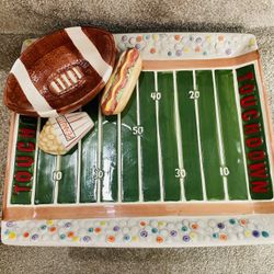 Fantastic World Bazar Sports Party Platter. Football!  