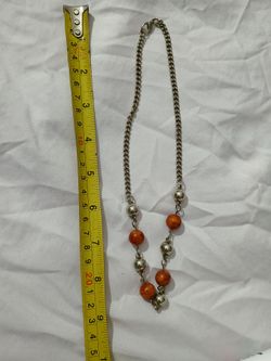 9 INCH DIFFERENT COLORED BALL BEAD TYPE NECKLACE