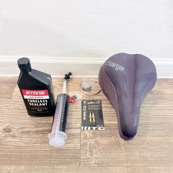 Tubeless Sealant, Injector, Valve Stems And More