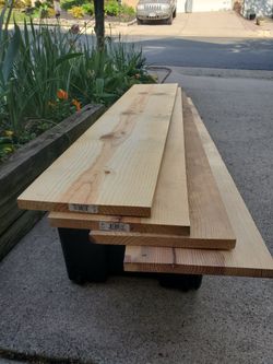 Hardwood Plank 1"x10"×4' (8 In Total)