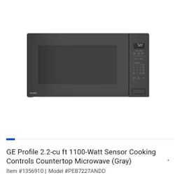 GE  Profile Mircowave 