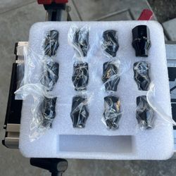 Black Thread Extender Lug Nuts Set Of 12 