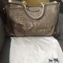 Coach Limited Edition 70th Anniversary Crocodile Satchel Bag