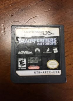 Nintendo ds transformers auto bots